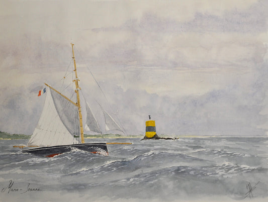 1- La Marie-Jeanne au près passant une Sud