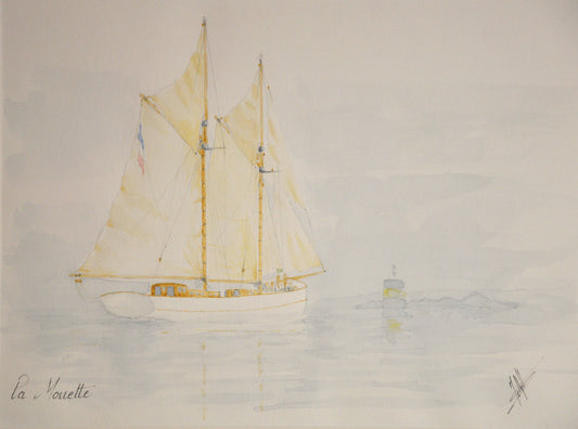 1- La Mouette encalminée dans une brume de chaleur