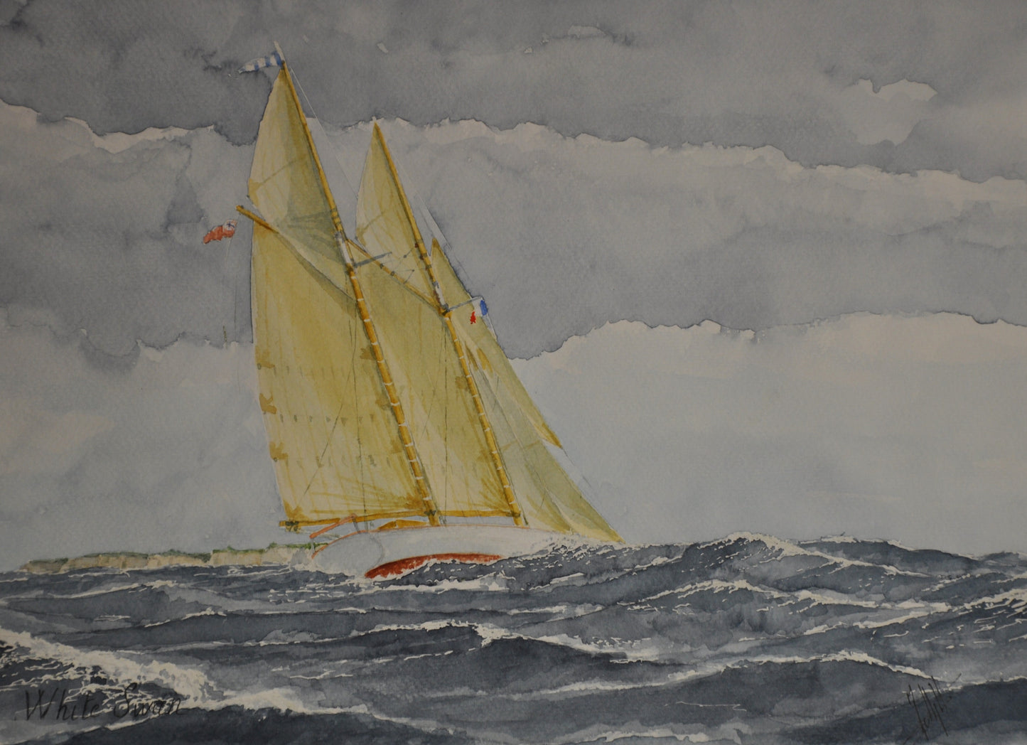 1- White Swan au vent de Groix